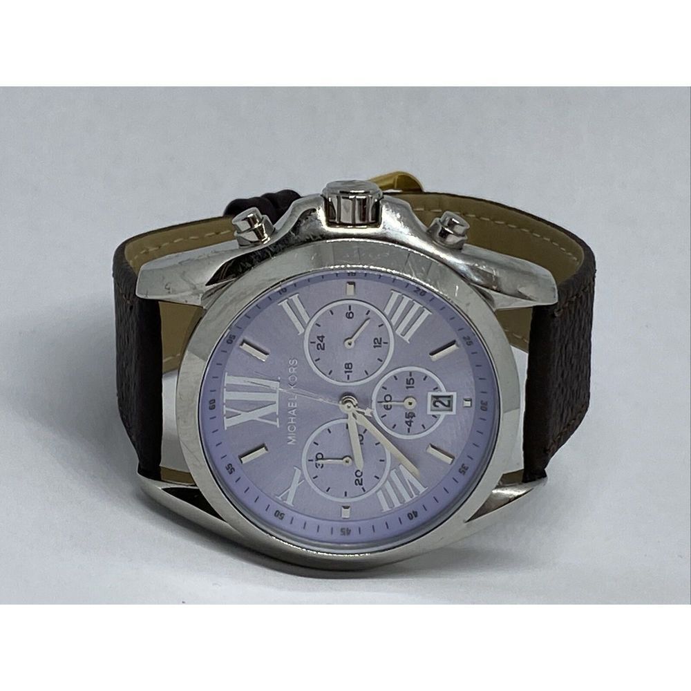 Michael Kors MK6331 Women's Brown Leather Analog Dial Quartz Genuine Watch GE460 - Picture 7 of 12